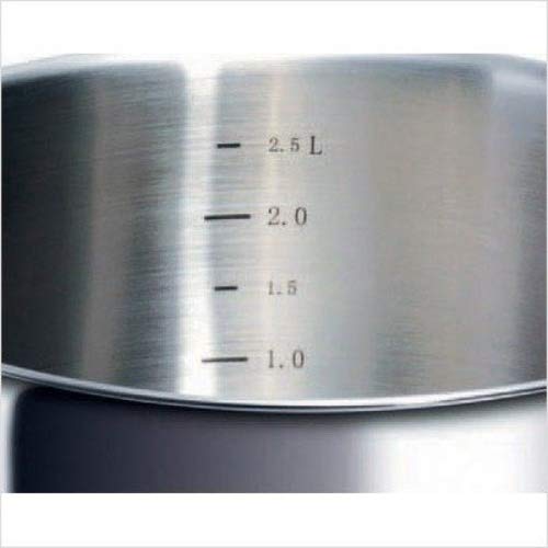 Beka Ilano Faitout Inox 24 cm 6L Couvercle Verre