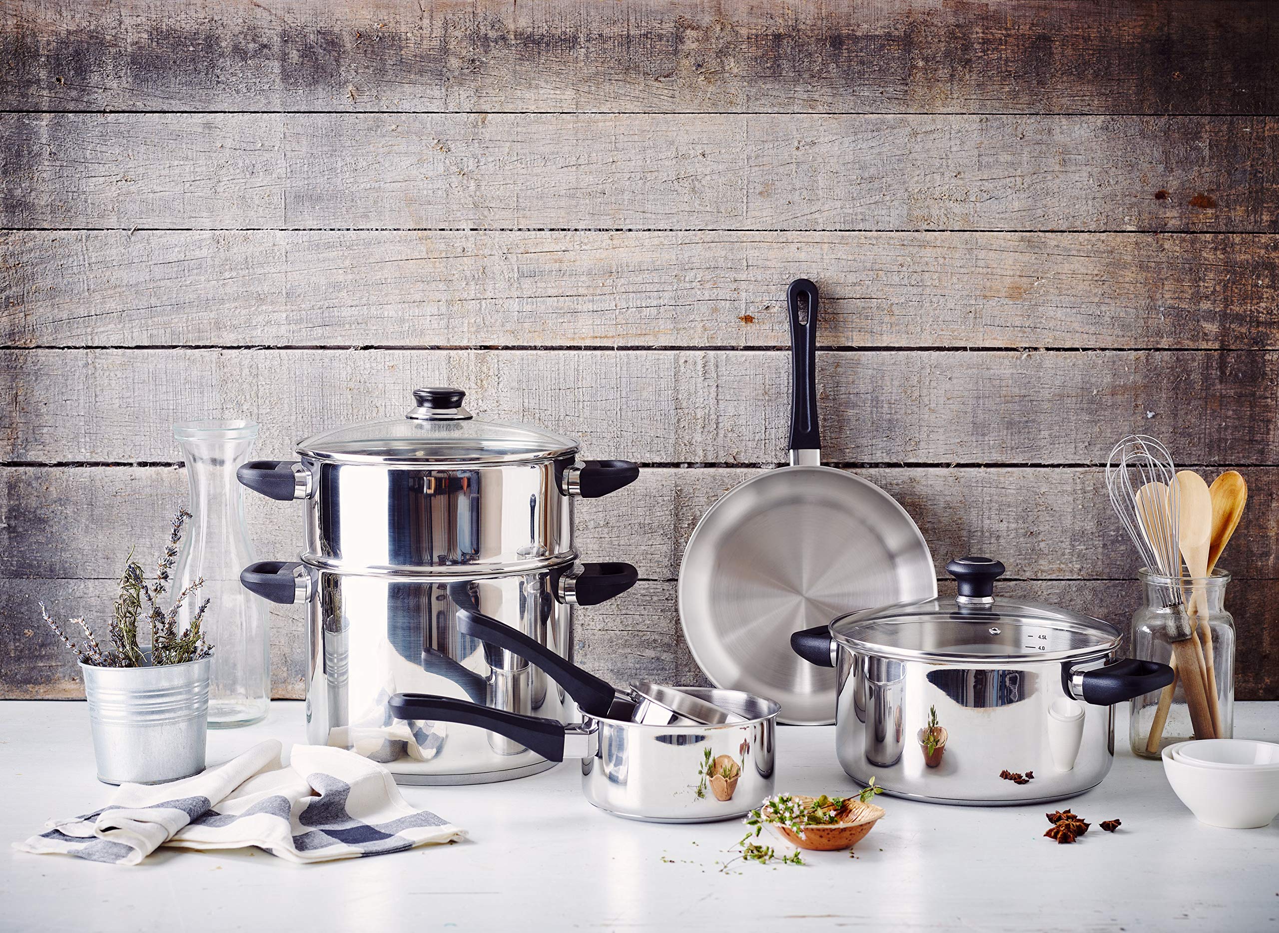 Beka Polo Couscoussier Inox 24 cm Couvercle Verre