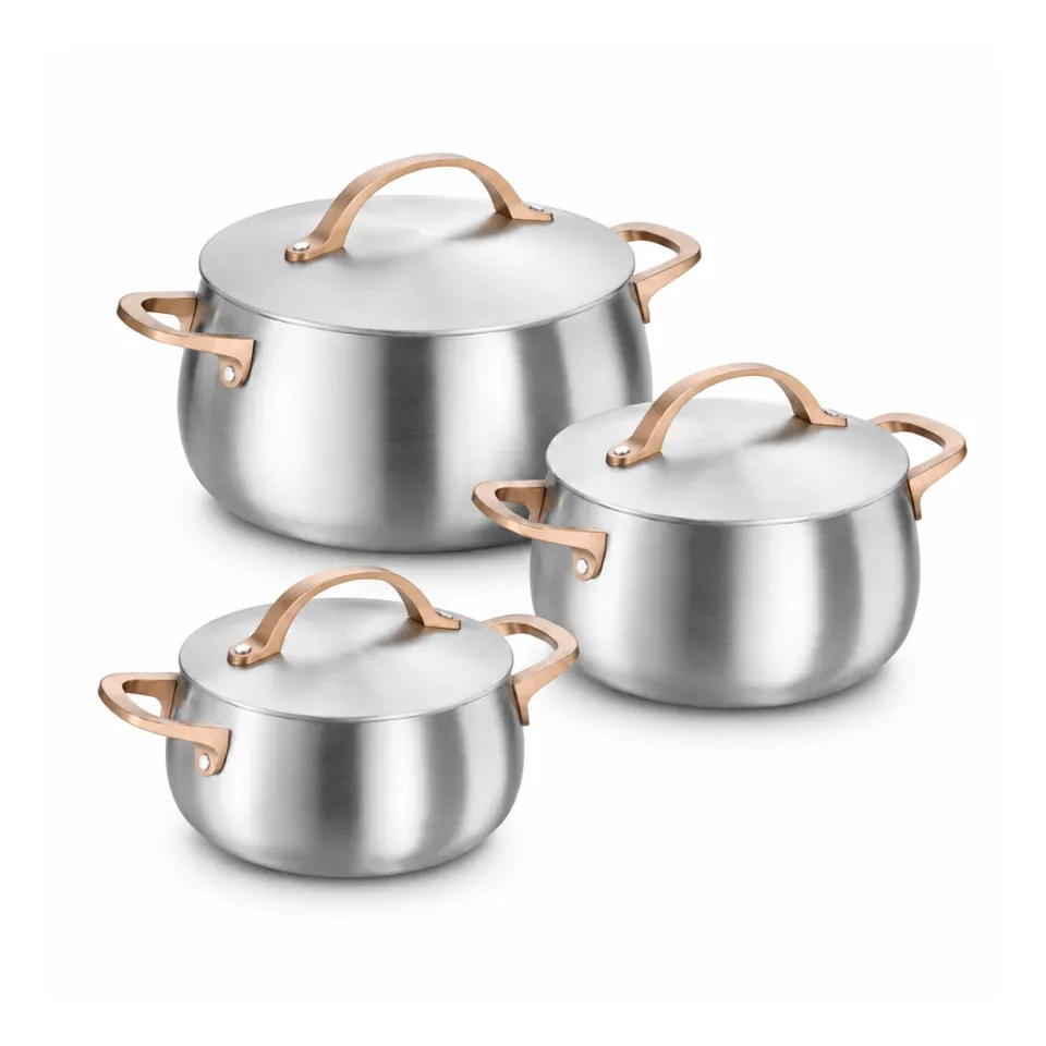 Berghoff Belly faitouts inox 6 pièces induction