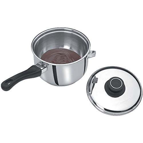 Artame bain-marie casserole inox 16 cm avec couvercle