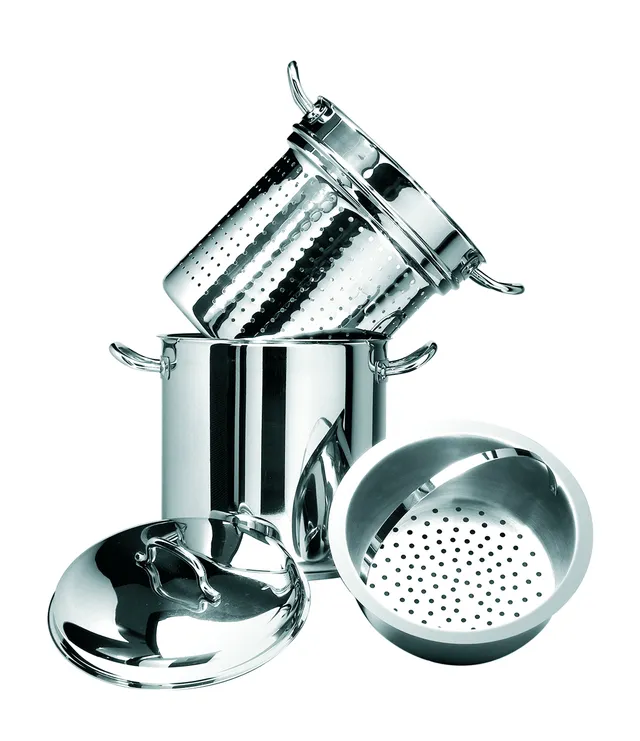 Artame Vapeur ART77702 cuit-pâtes inox 22 cm