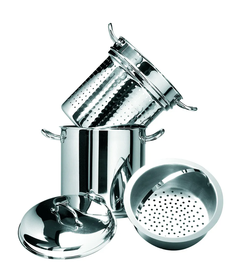Artame Vapeur ART77702 cuit-pâtes inox 22 cm