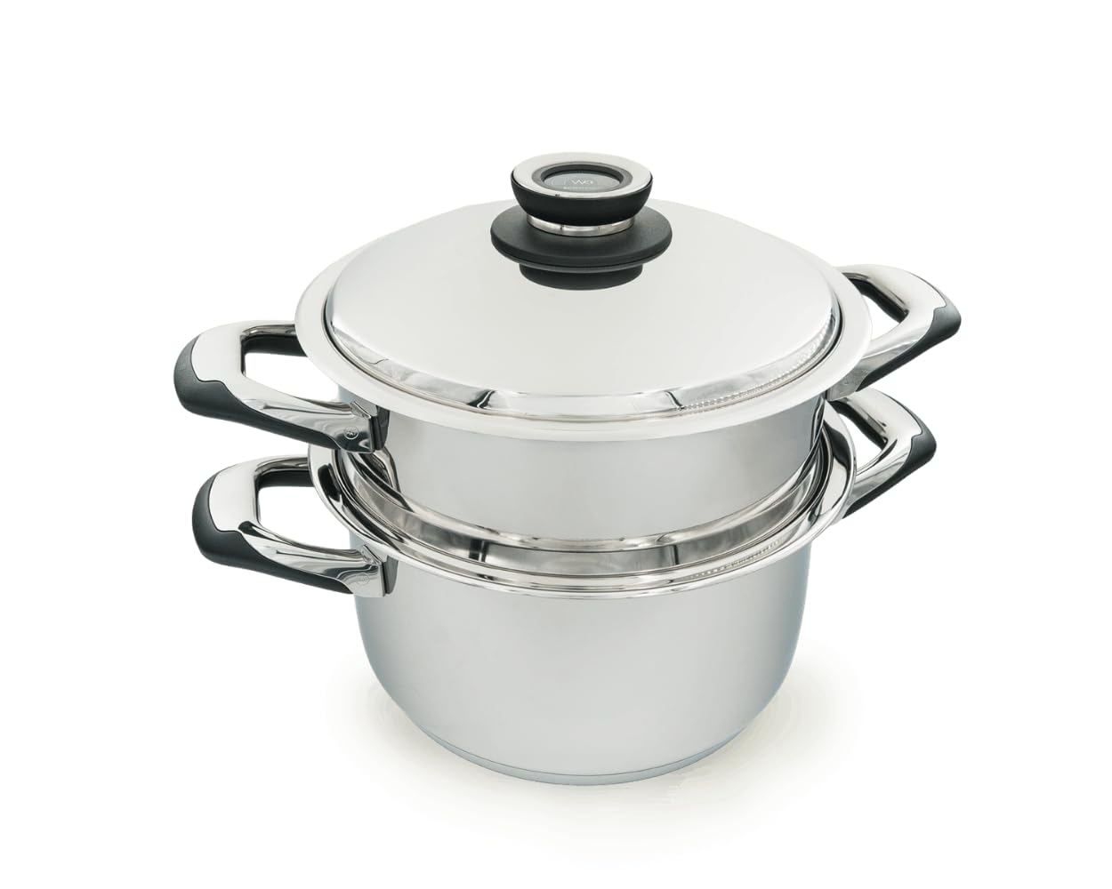Ecovitam Cuiseur Vapeur Inox 24 cm 6 L Sans PFAS