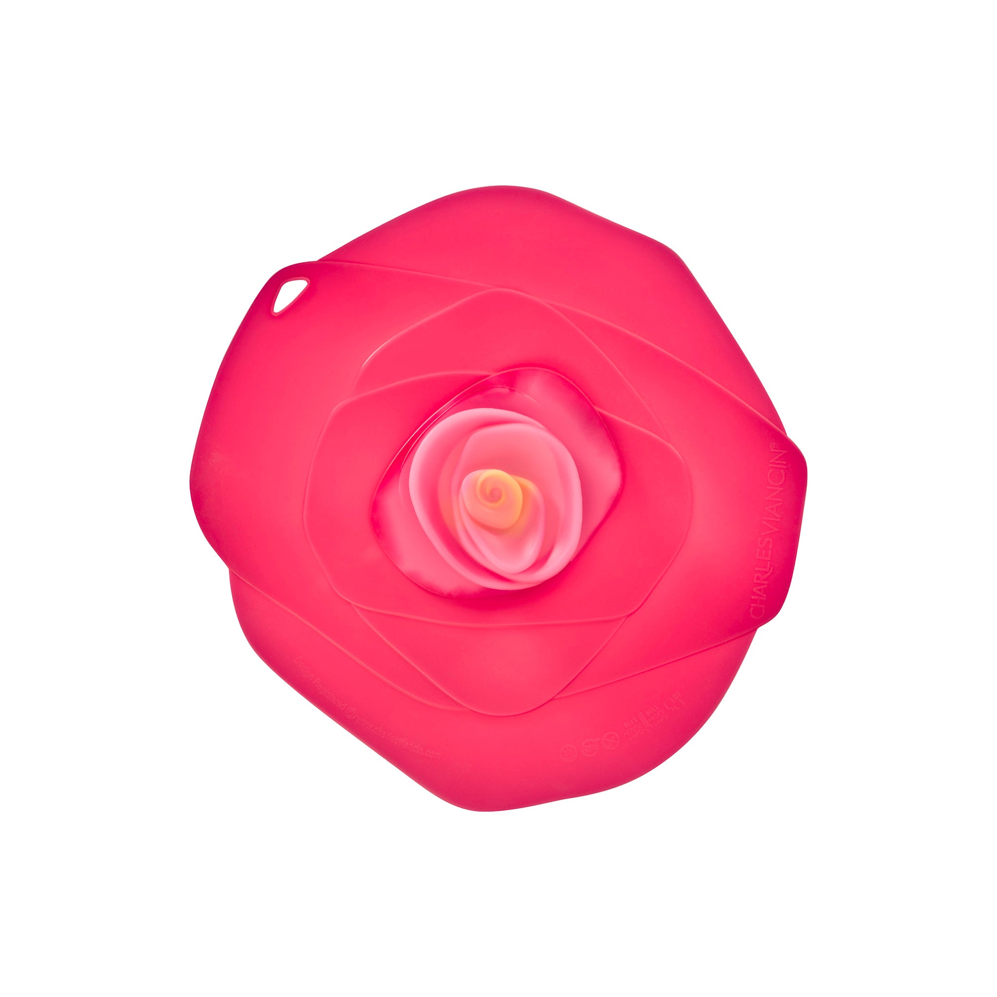 Charles Viancin Rose couvercle silicone 20 cm fuchsia