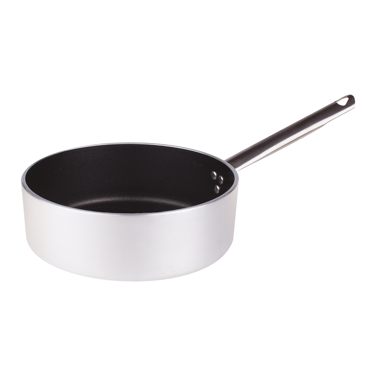 Agnelli Antiadhérent 5mm casserole basse 1 manche inox