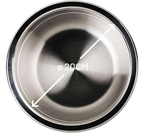 Ecovitam Bols inox 18/10 bol bain-marie 20 cm + couvercle