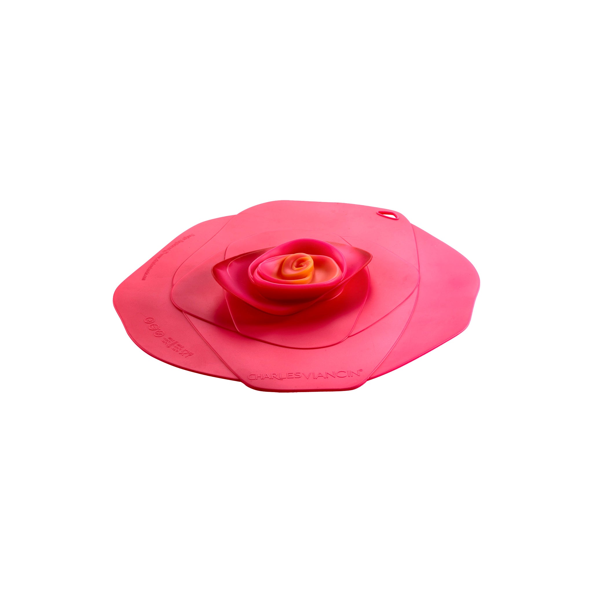 Charles Viancin Rose couvercle silicone 20 cm fuchsia