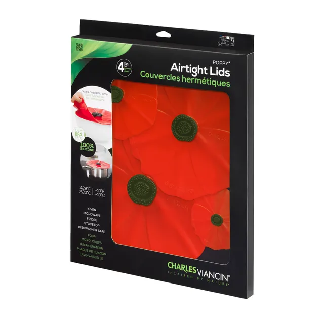 Charles Viancin Poppy coffret couvercles silicone