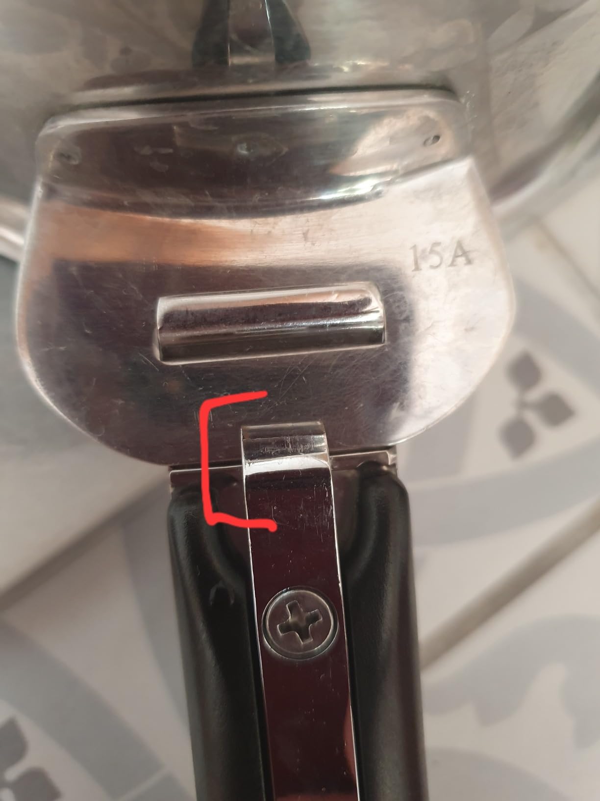 Beka Select poignée amovible inox grise