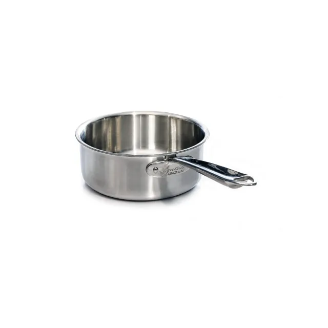 Agnelli Aluinox 3ply faitout bas 3 plis 1 manche induction