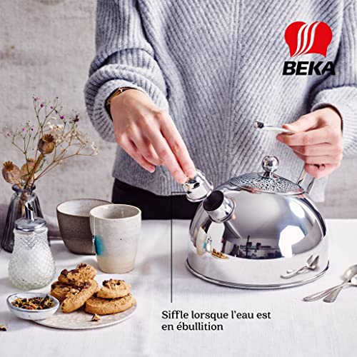 Beka Melbourne bouilloire inox 2,5 L sifflante argent