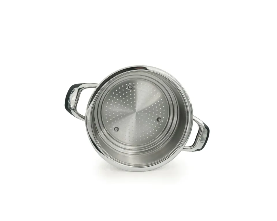 Ecovitam Insert Vapeur Inox 24 cm Faitout 18/10