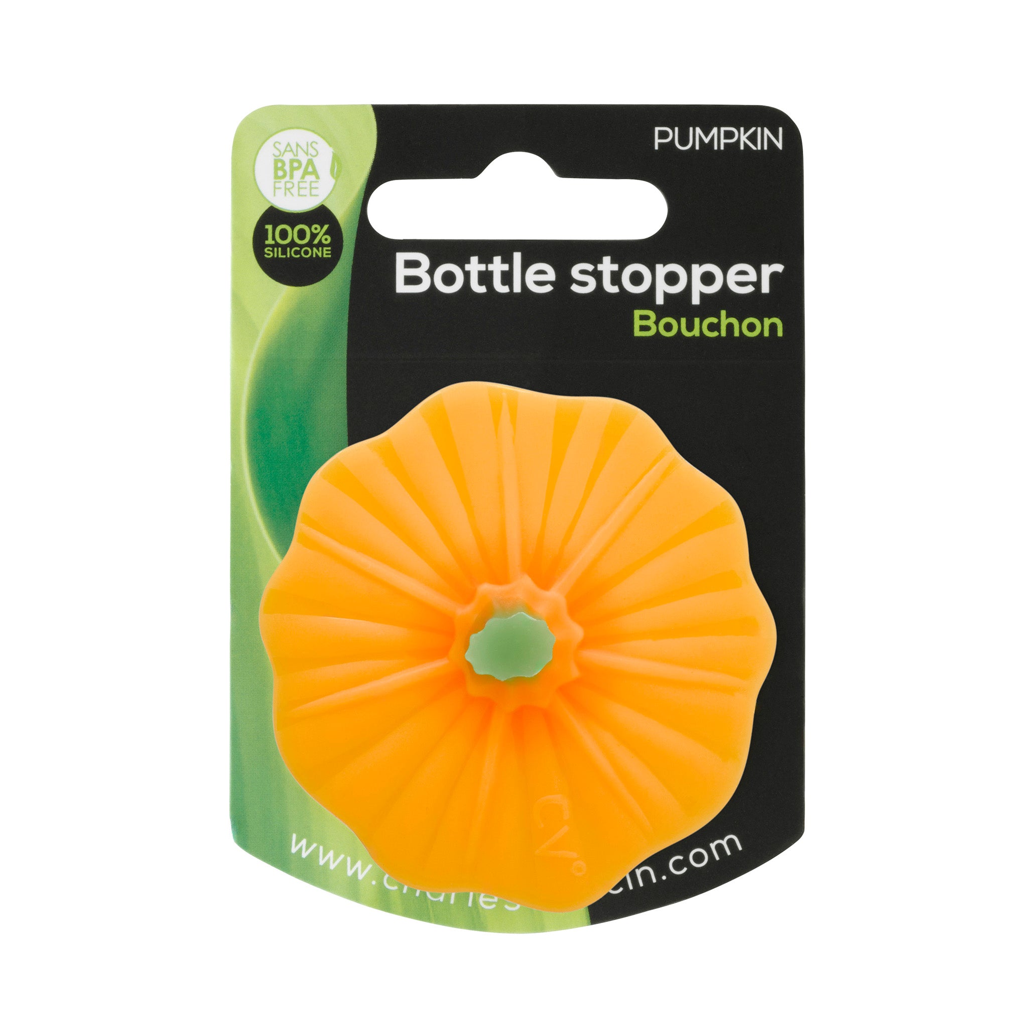 Charles Viancin Bottle Stoppers Pumpkin bouchon vin silicone