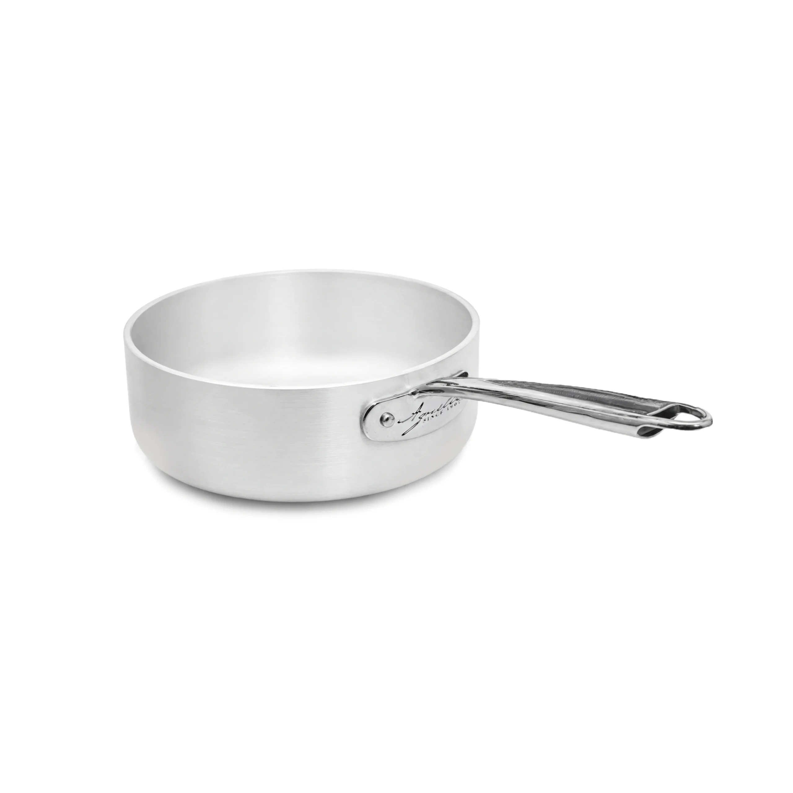 Agnelli Alluminio 5mm Casserole Basse Alu Induction 1 Manche