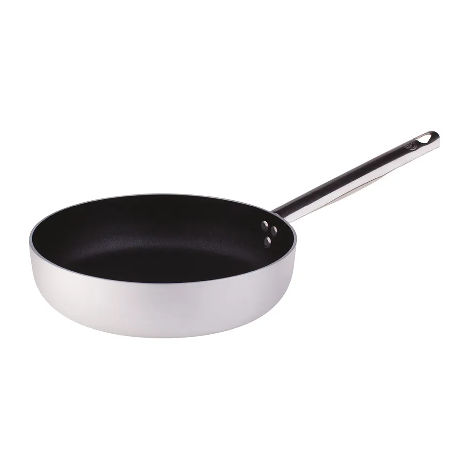 Agnelli Alu 3mm poêle droite antiadhésive 1 manche gaz