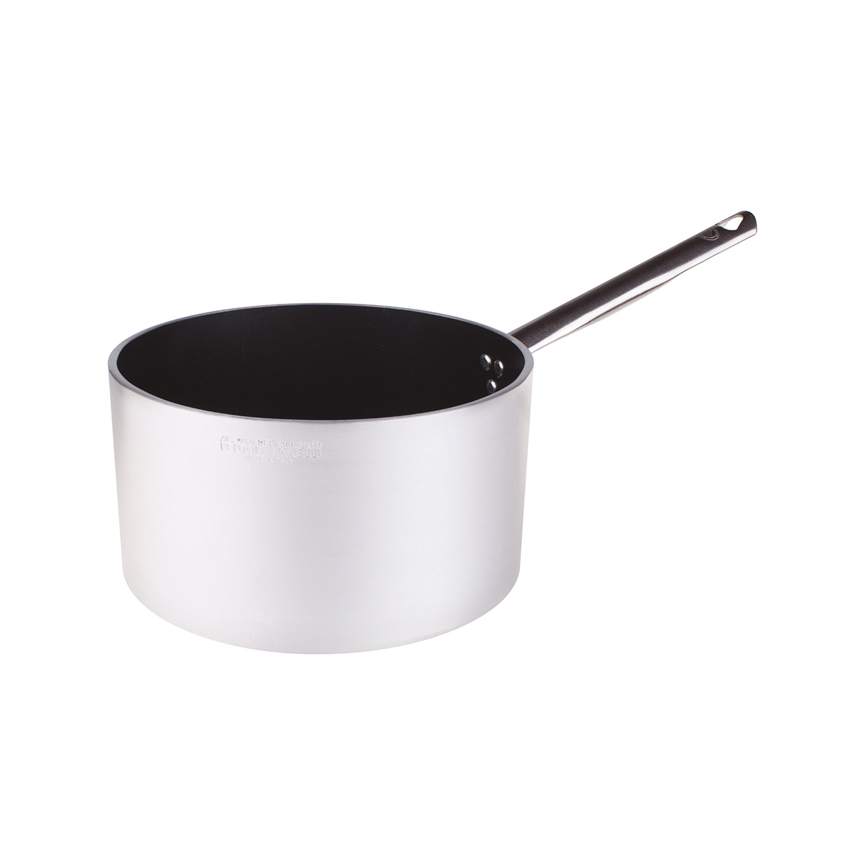 Agnelli casserole haute aluminium antiadhésif 5 mm gaz 1 manche