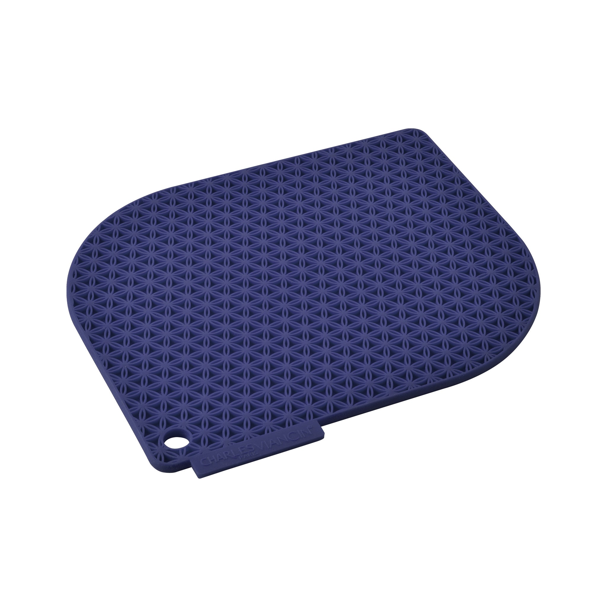 Charles Viancin Honeycomb manique silicone Blackberry Blue