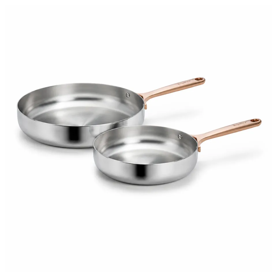Berghoff Belly Duo Poêles Inox 24 et 28 cm