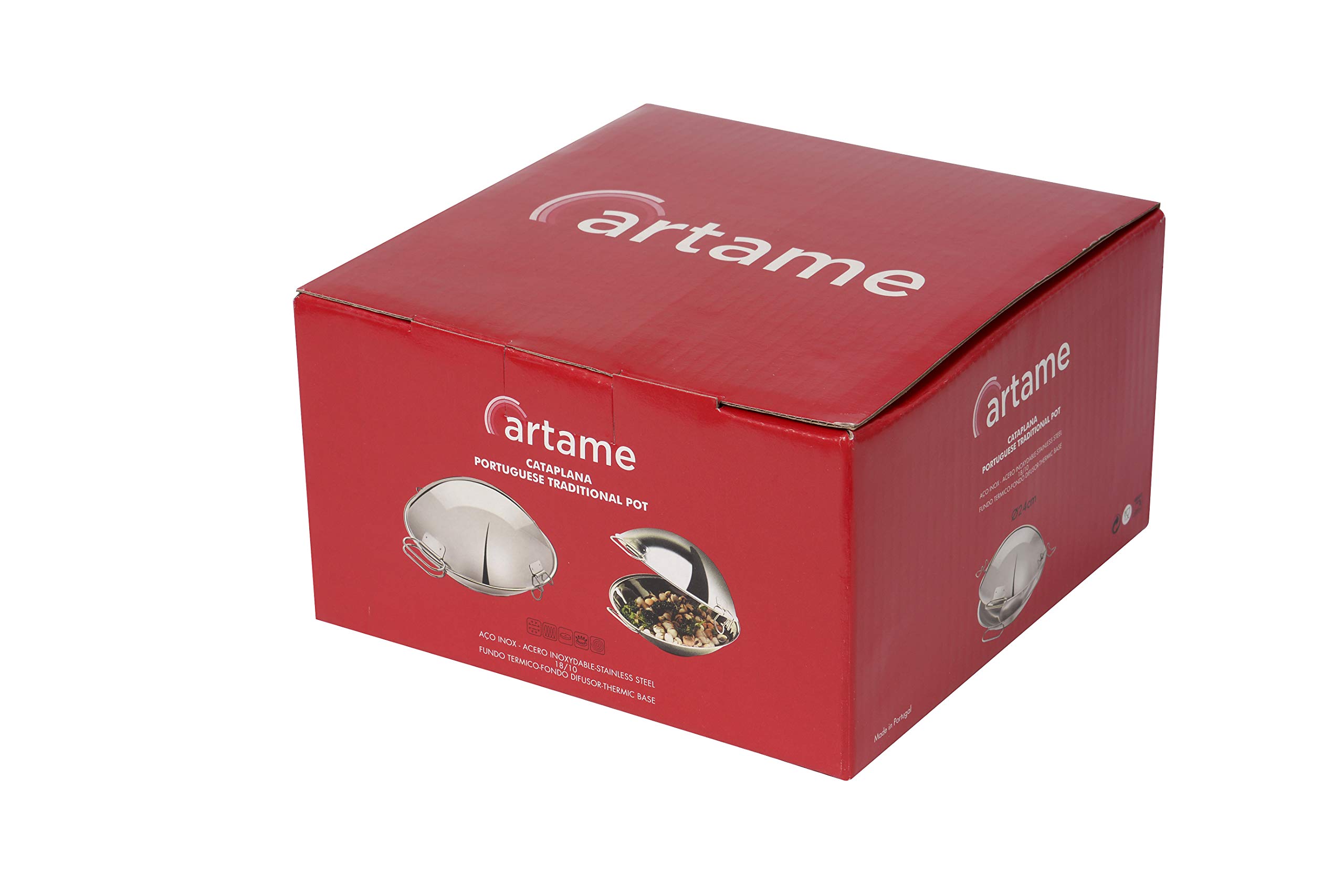 Artame Nordico cataplana inox 30 cm induction couvercle