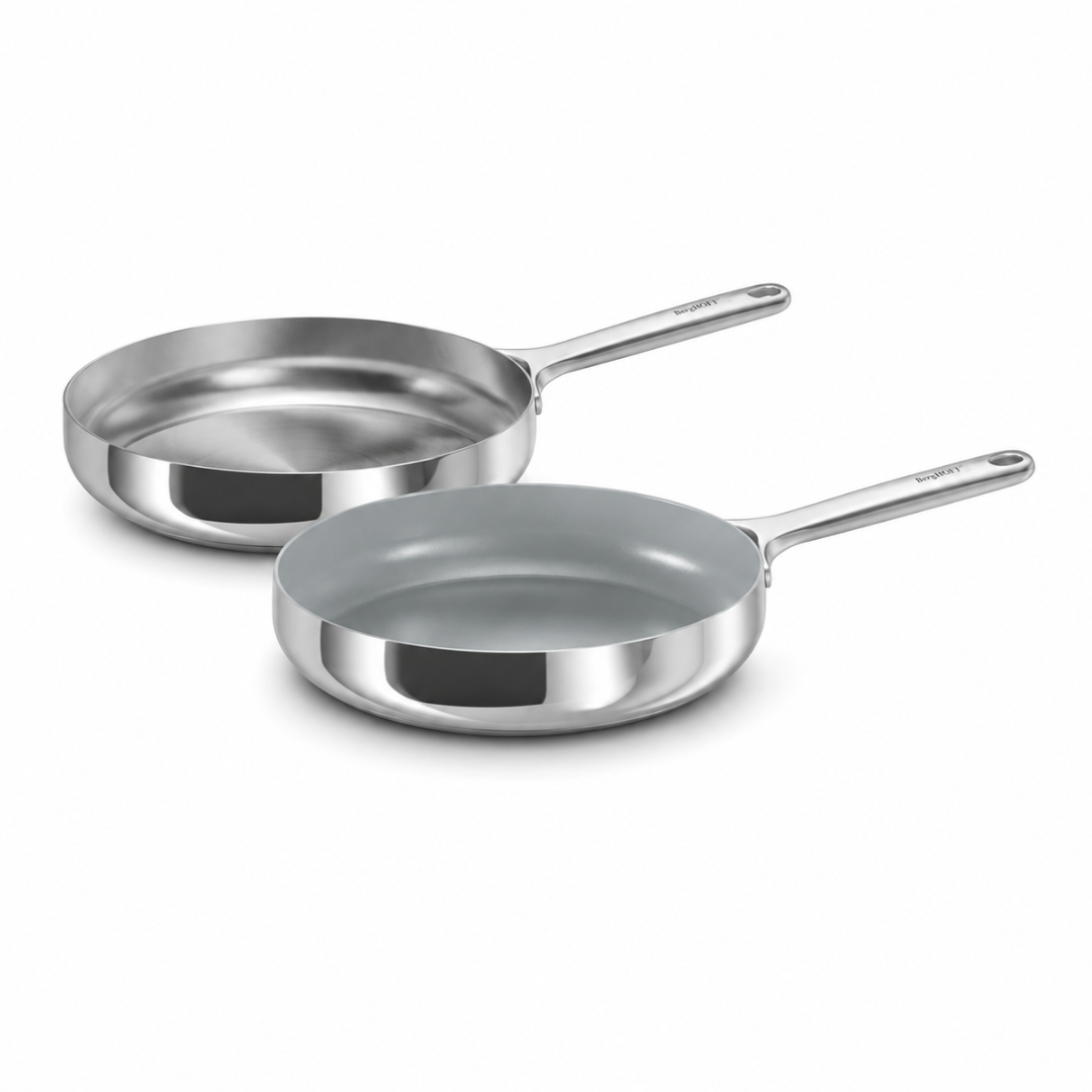Berghoff Belly duo poêles 28 cm inox céramique