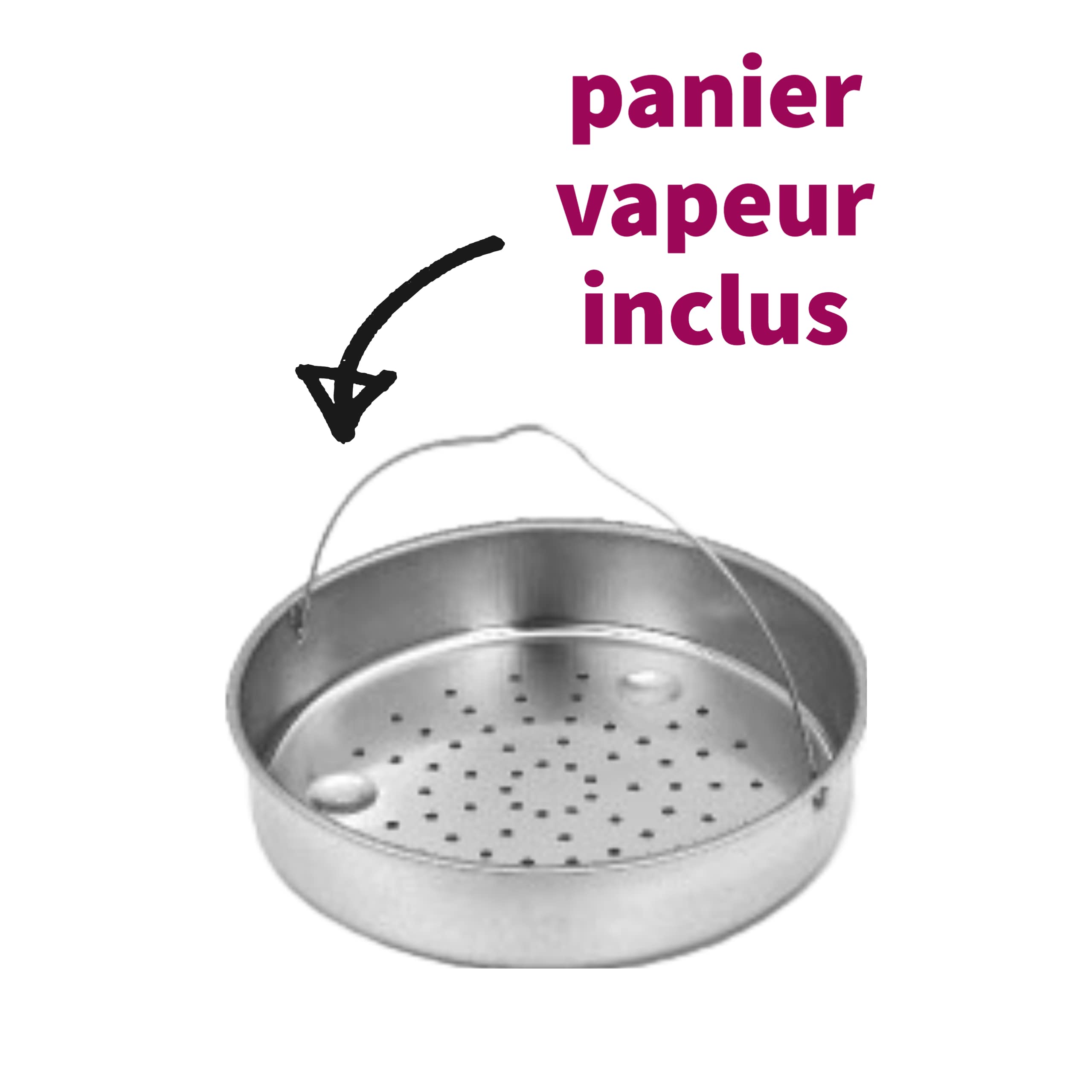 Artame Cocotte à Pression ART38304 Autocuiseur inox 4 L