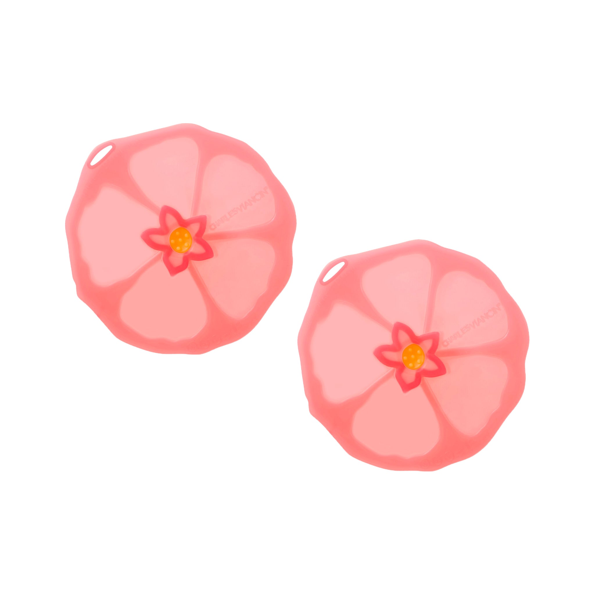 Charles Viancin Hibiscus couvre-verre silicone lot de 2