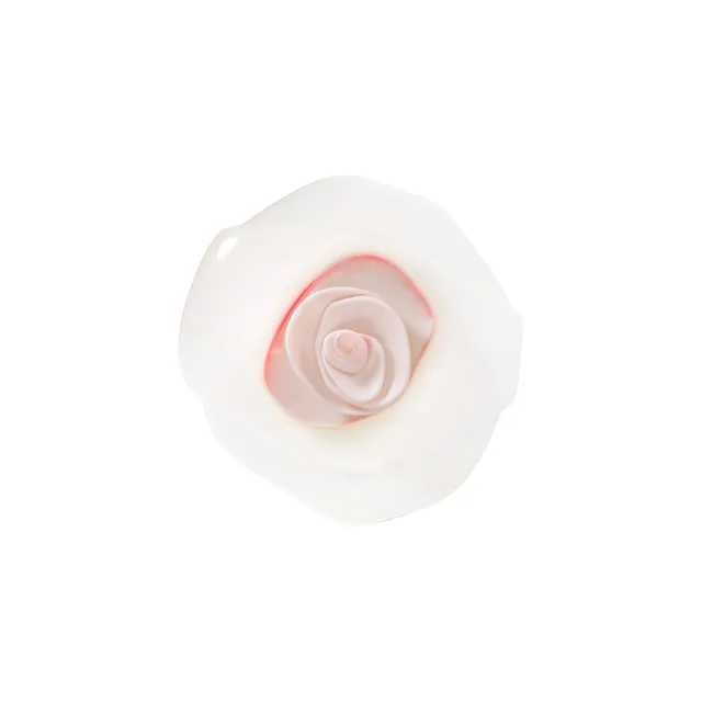 Charles Viancin Rose couvercle silicone 15 cm blanc hermétique