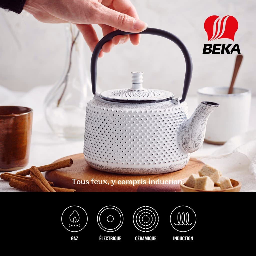 Beka Jito Théière Fonte 0,8 L avec Infuseur Inox