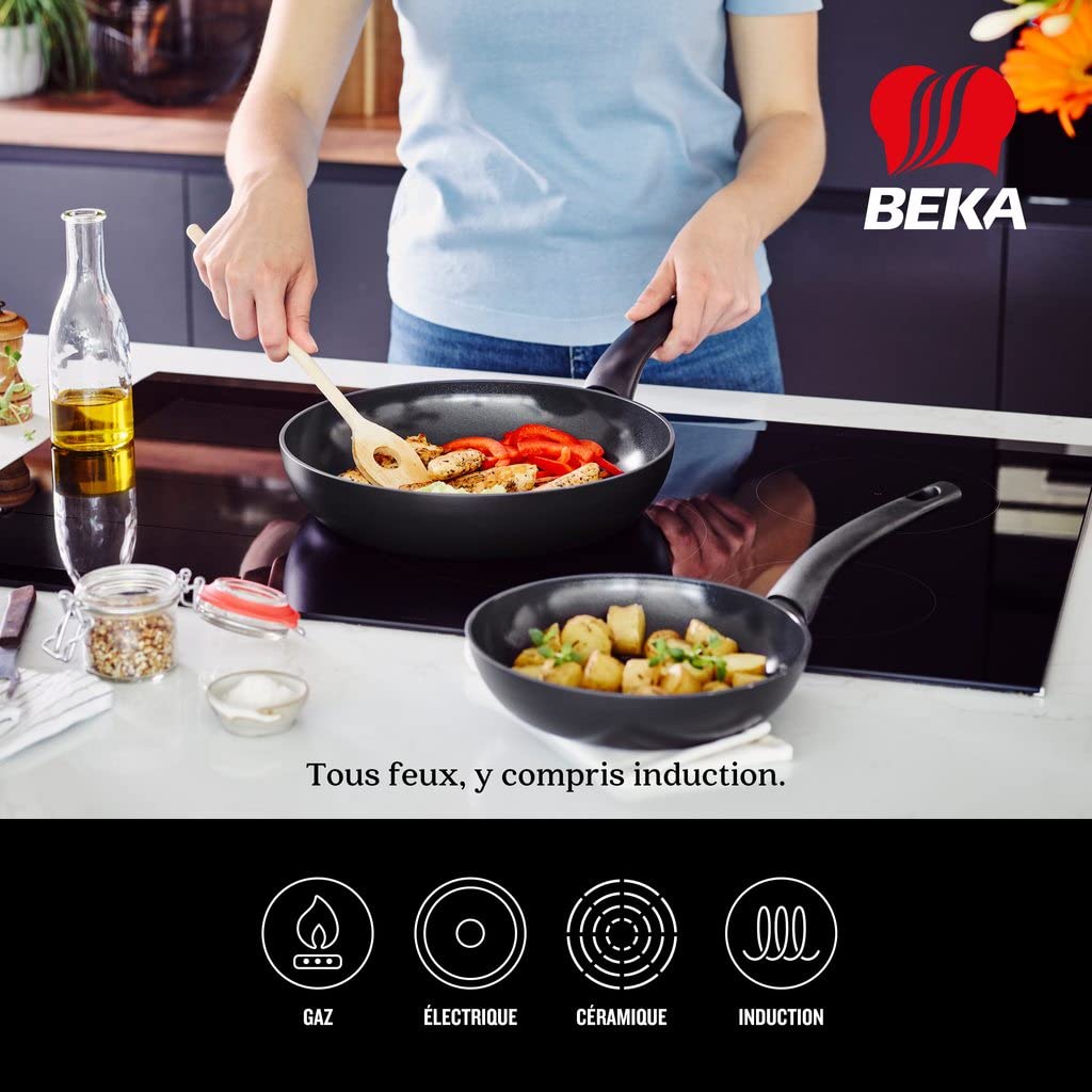 Beka Kuro Poêle Céramique Titane Noire 20 cm Sans PFAS