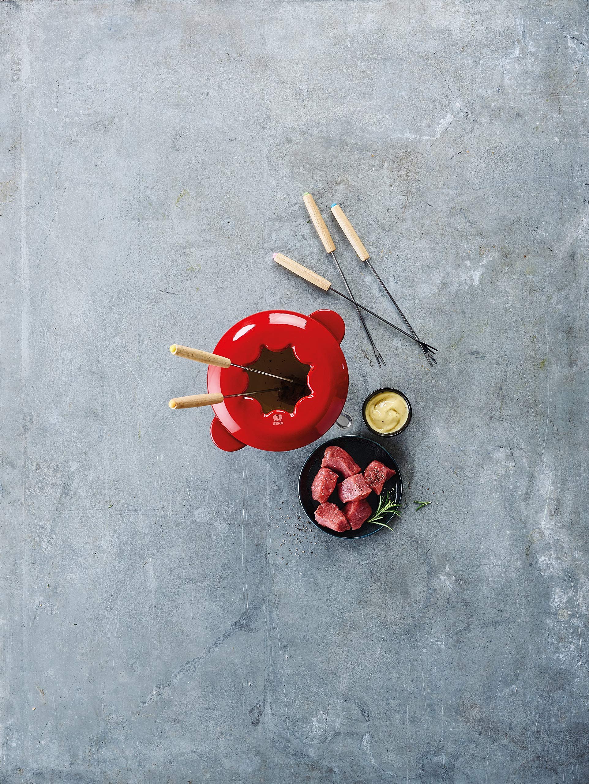 Beka Arôme service fondue bourguignonne fonte 1,1 L
