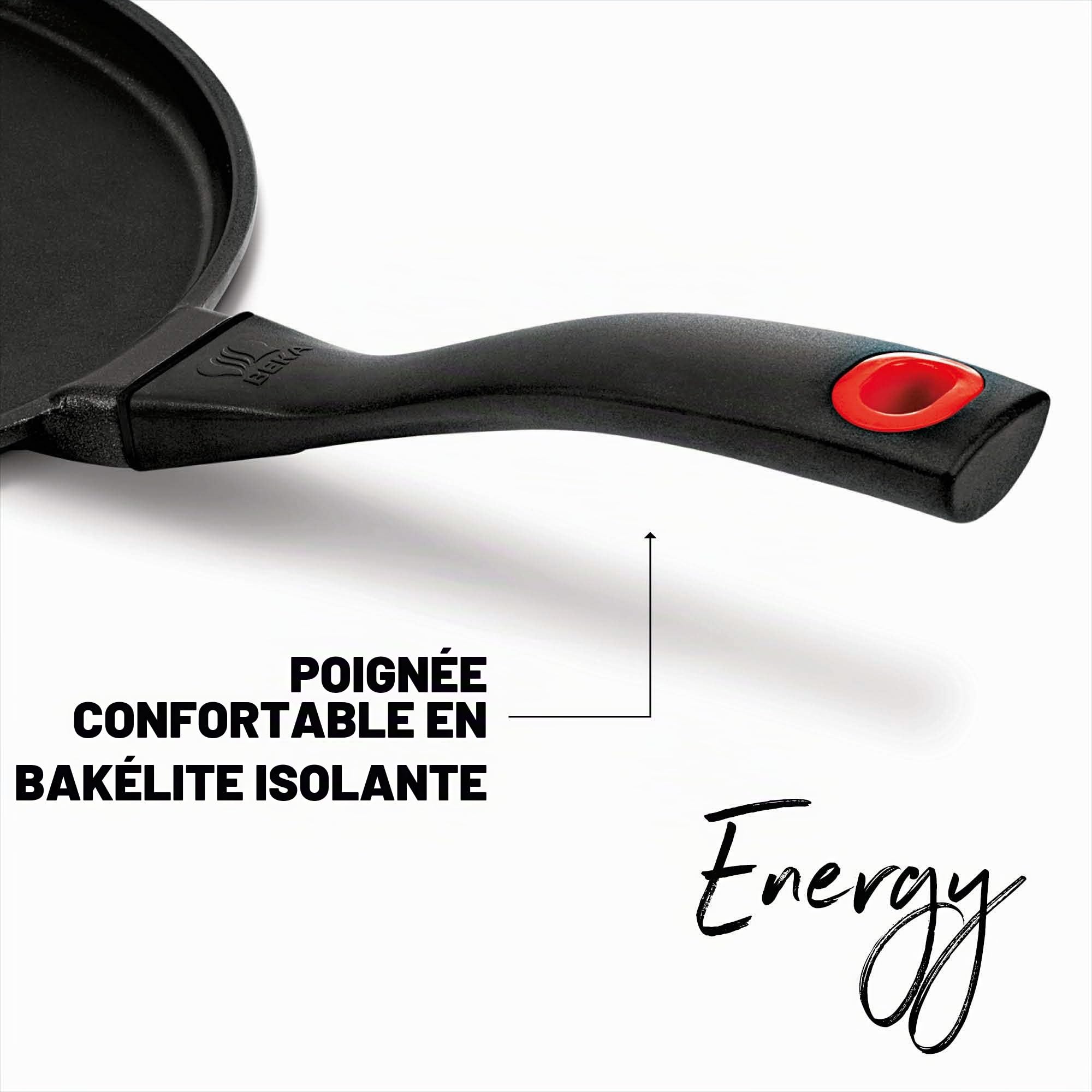 Beka Energy crêpière fonte alu 25 cm noire