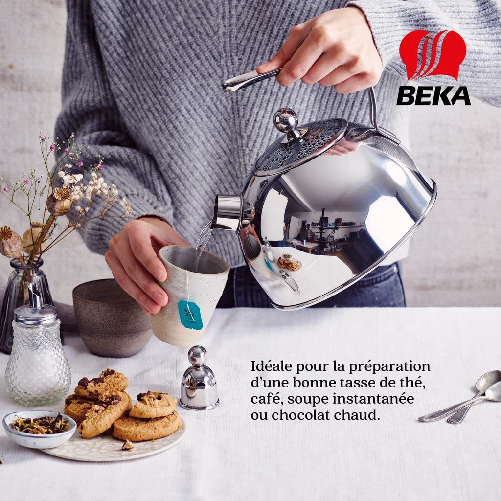 Beka Melbourne bouilloire inox 2,5 L sifflante argent