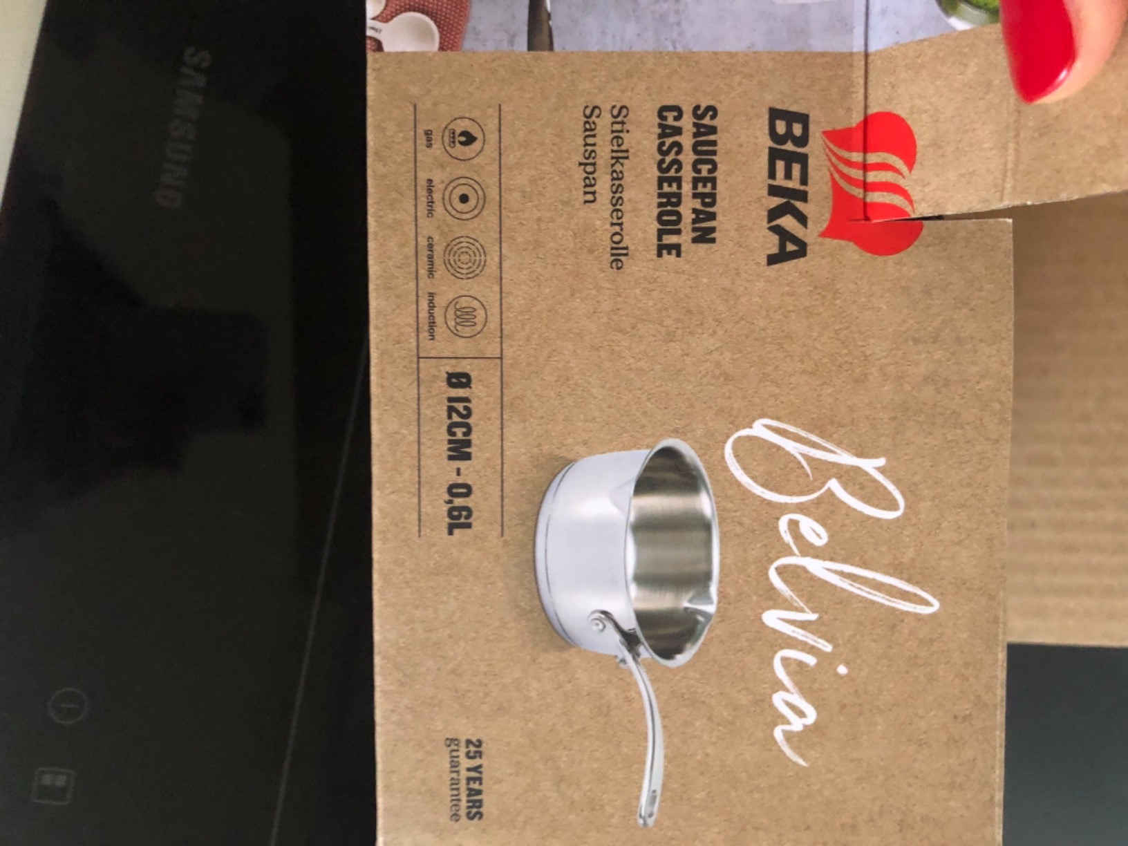 Beka Belvia casserole inox 12 cm avec couvercle