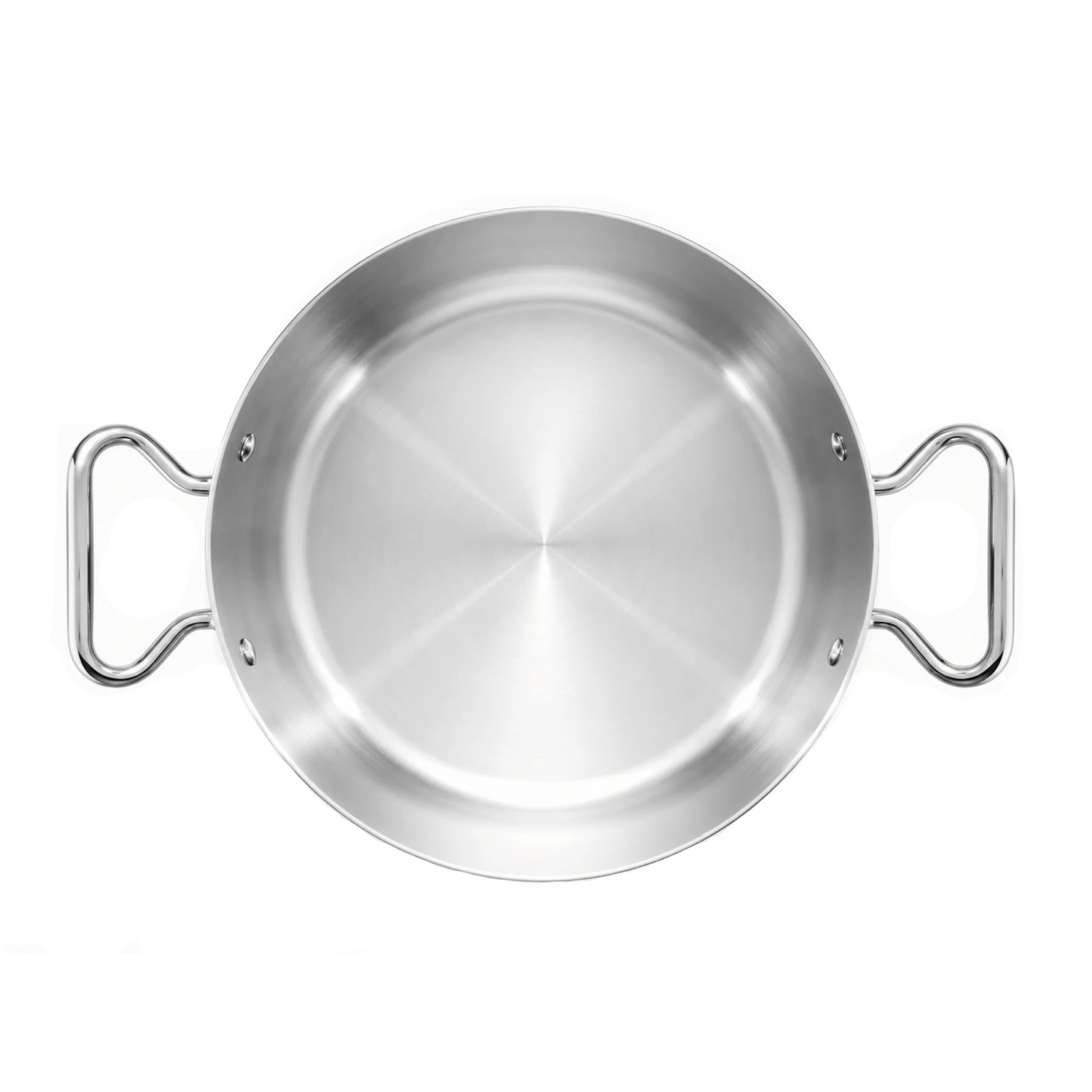 Agnelli Aluinox 3ply Lucido faitout 2 poignées inox induction
