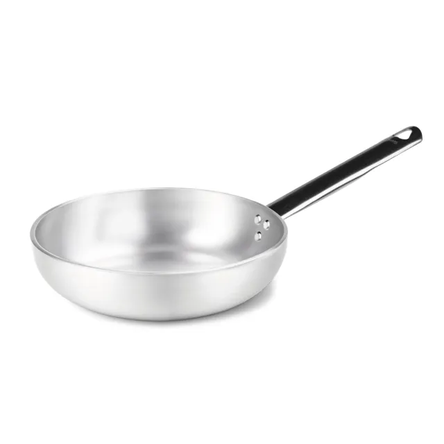 Agnelli Alluminio 5 mm poêle évasée haute 1 manche inox