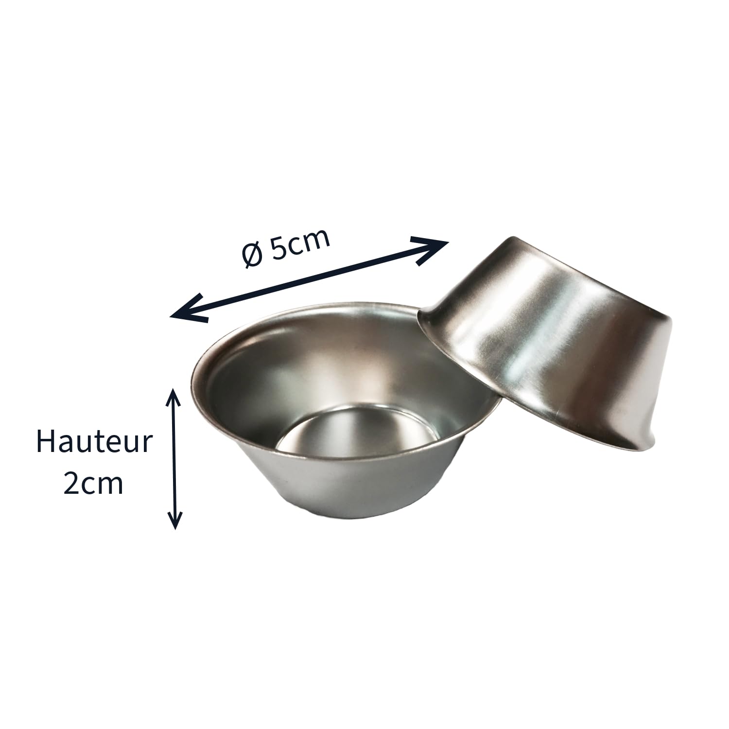 Artame Four ART32209 moule pastel de nata inox 6 x 5 cm