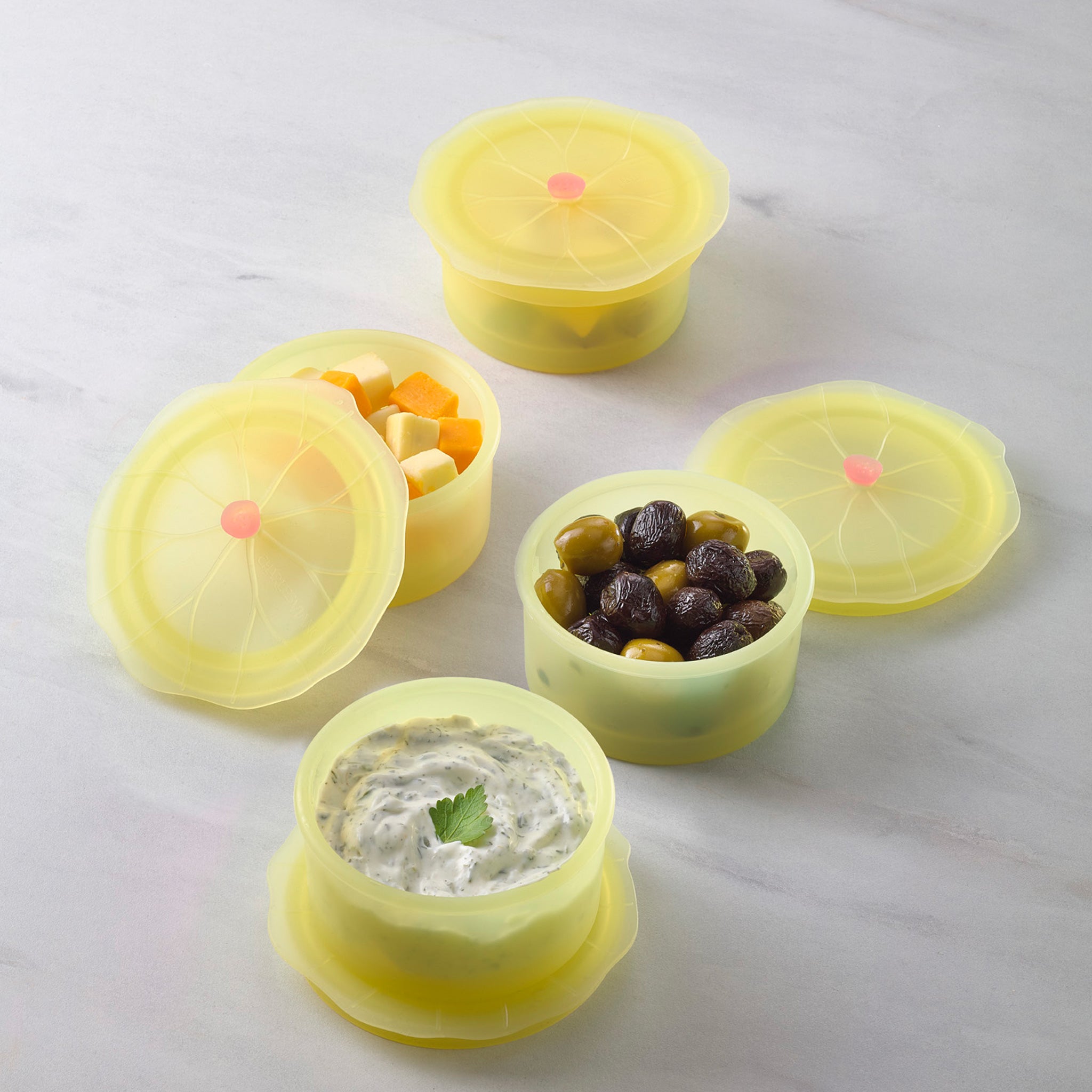 Charles Viancin Lilypad boîte silicone nénuphar petit lot de 4