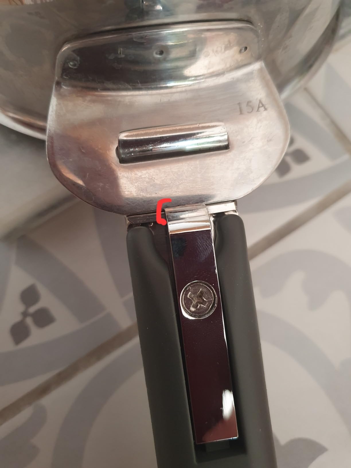 Beka Select poignée amovible inox grise
