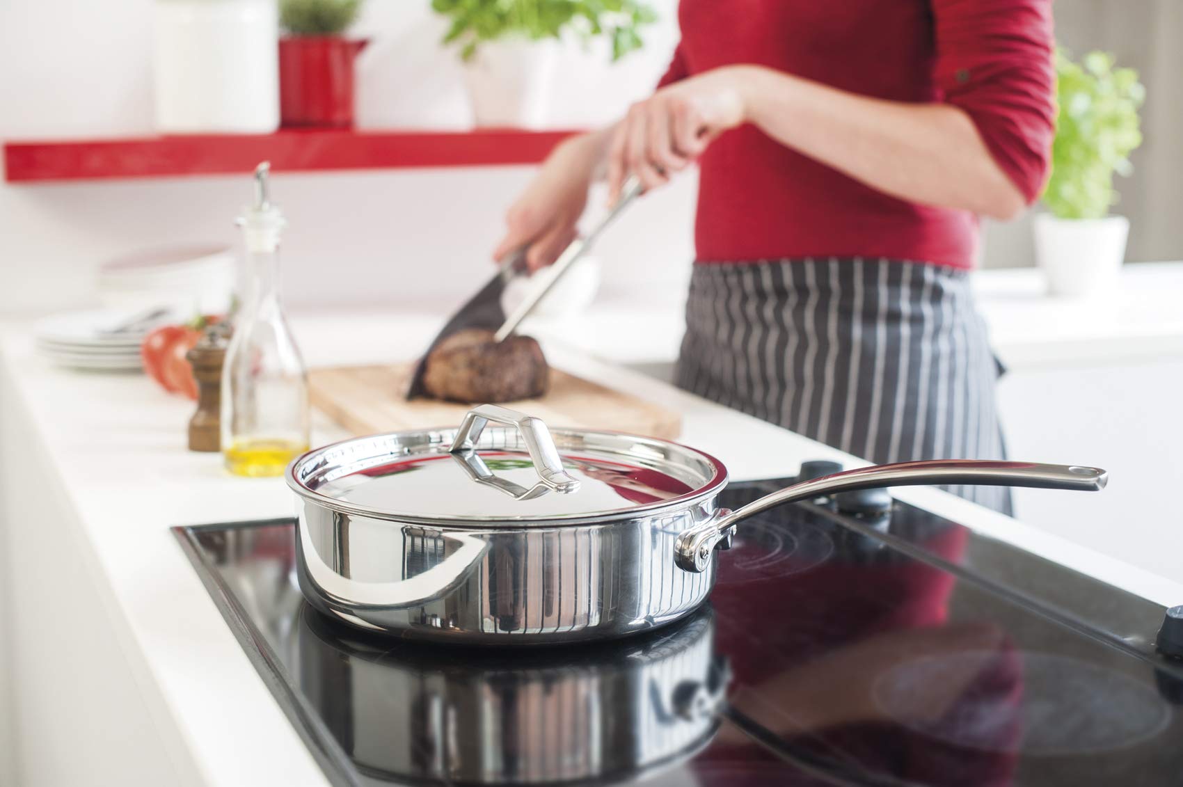 Beka Bekaline Tri Lux cocotte 28 cm 4,7 L inox triply céramique