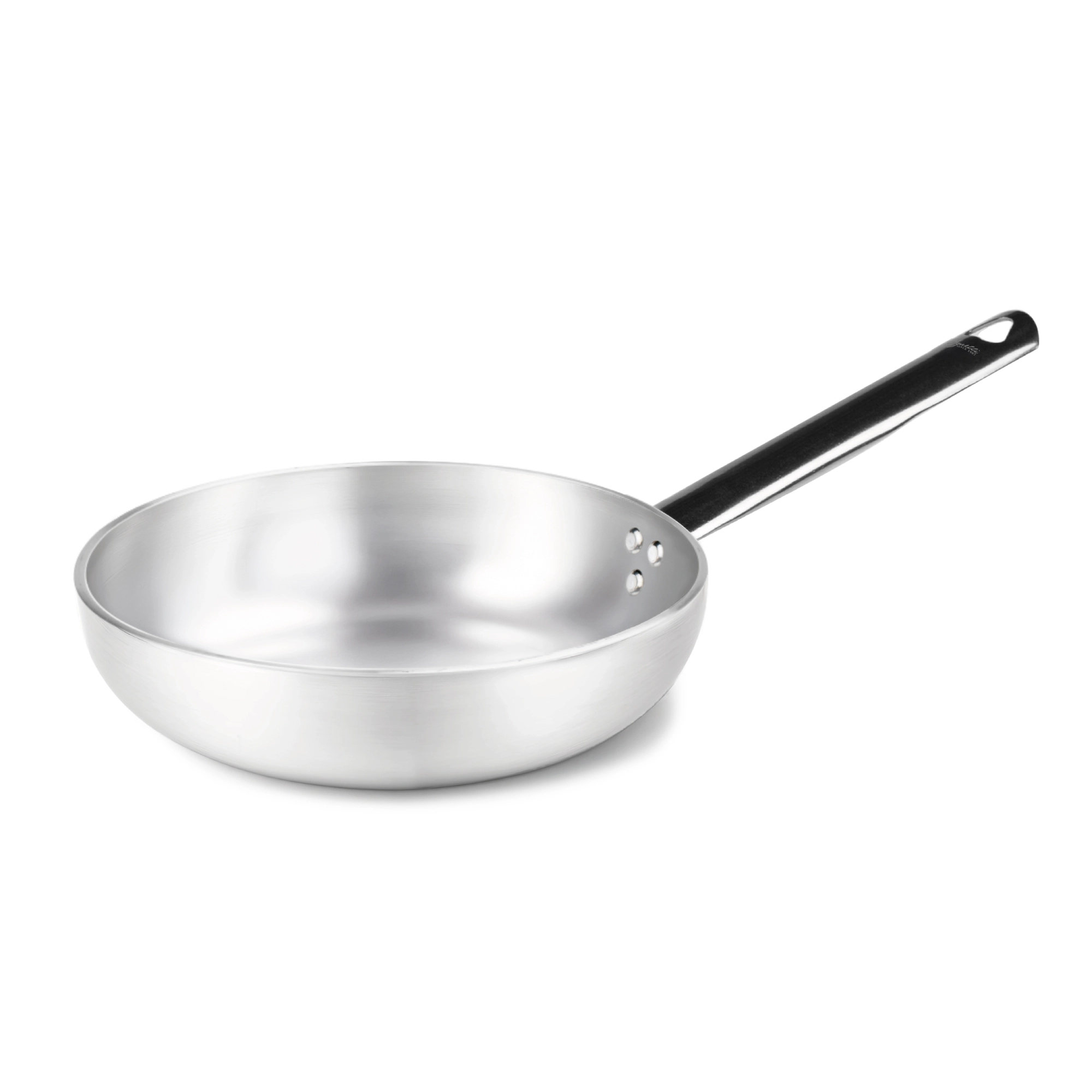Agnelli Alluminio 5 mm poêle évasée haute 1 manche inox