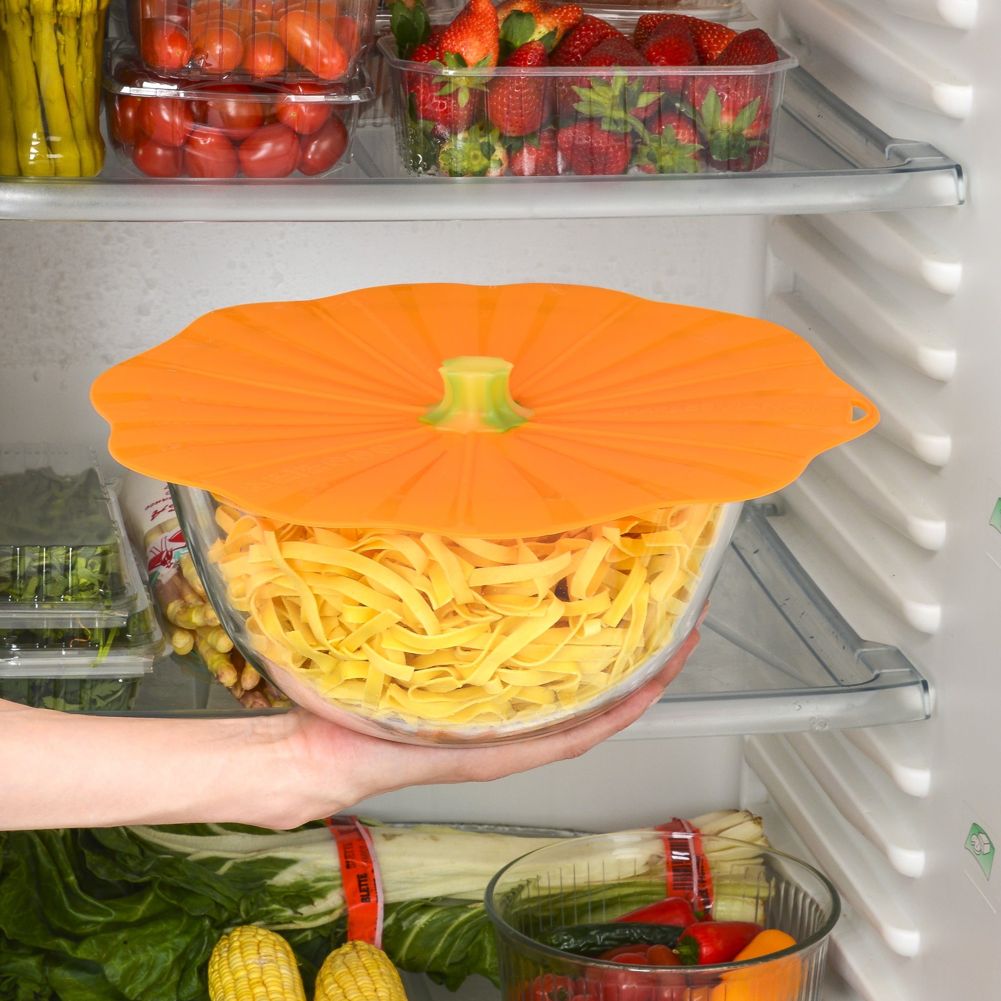 Charles Viancin Pumpkin couvercle silicone 20 cm hermétique