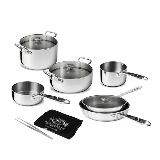 Agnelli Alluminio 3mm batterie cuisine Essential 7 pièces