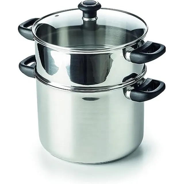 Beka Polo Couscoussier Inox 24 cm Couvercle Verre