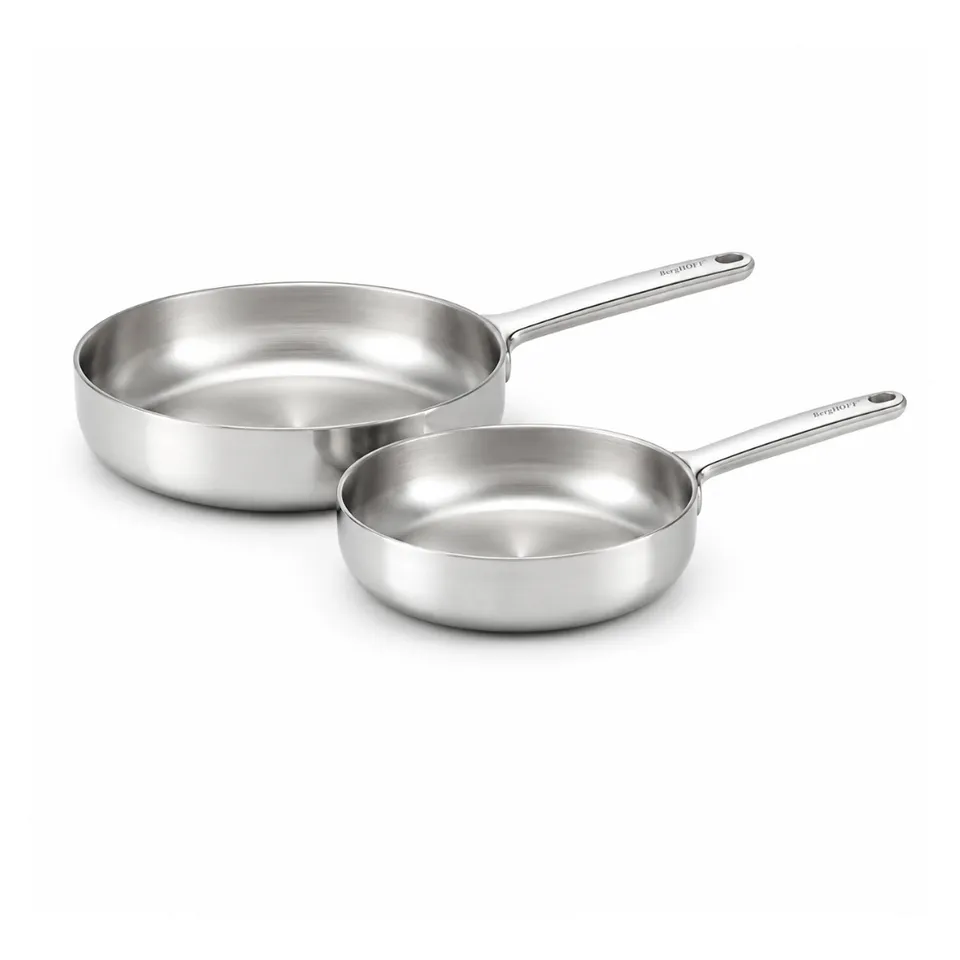 Berghoff Belly duo poêles inox 20 et 24 cm