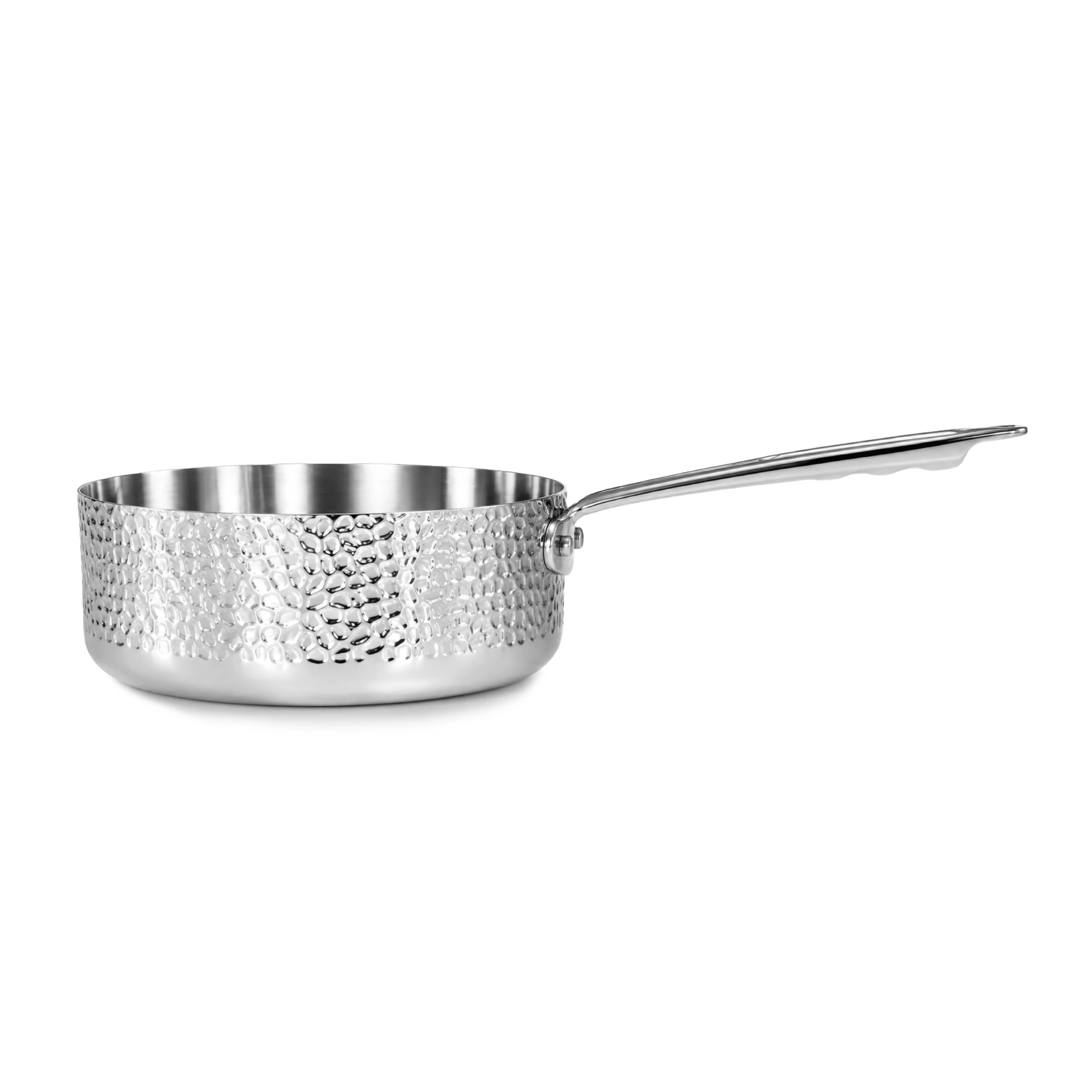Agnelli Aluinox 3ply Martellato sauteuse 1 manche inox induction