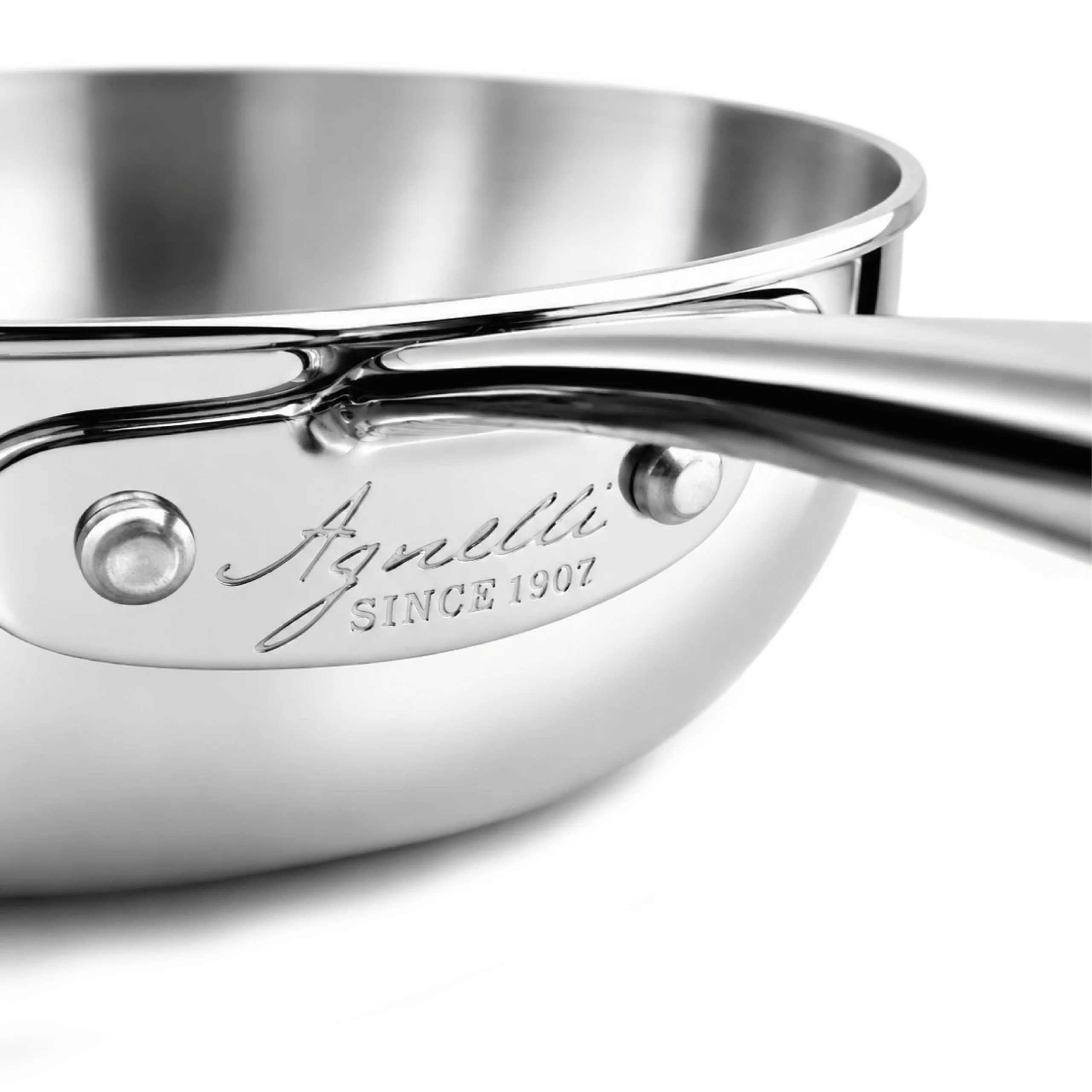 Agnelli Aluinox 3ply Poêle à Sauter Inox 1 Manche Induction