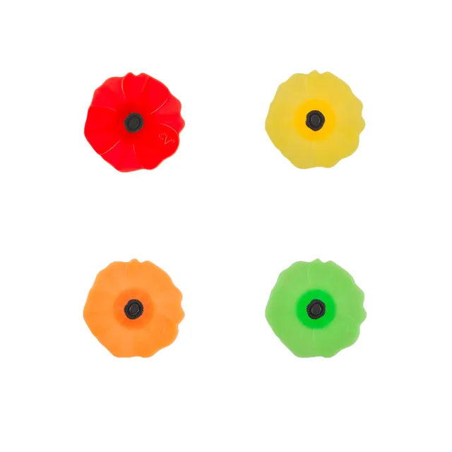 Charles Viancin Poppy bouchon bouteille silicone coquelicot lot de 4