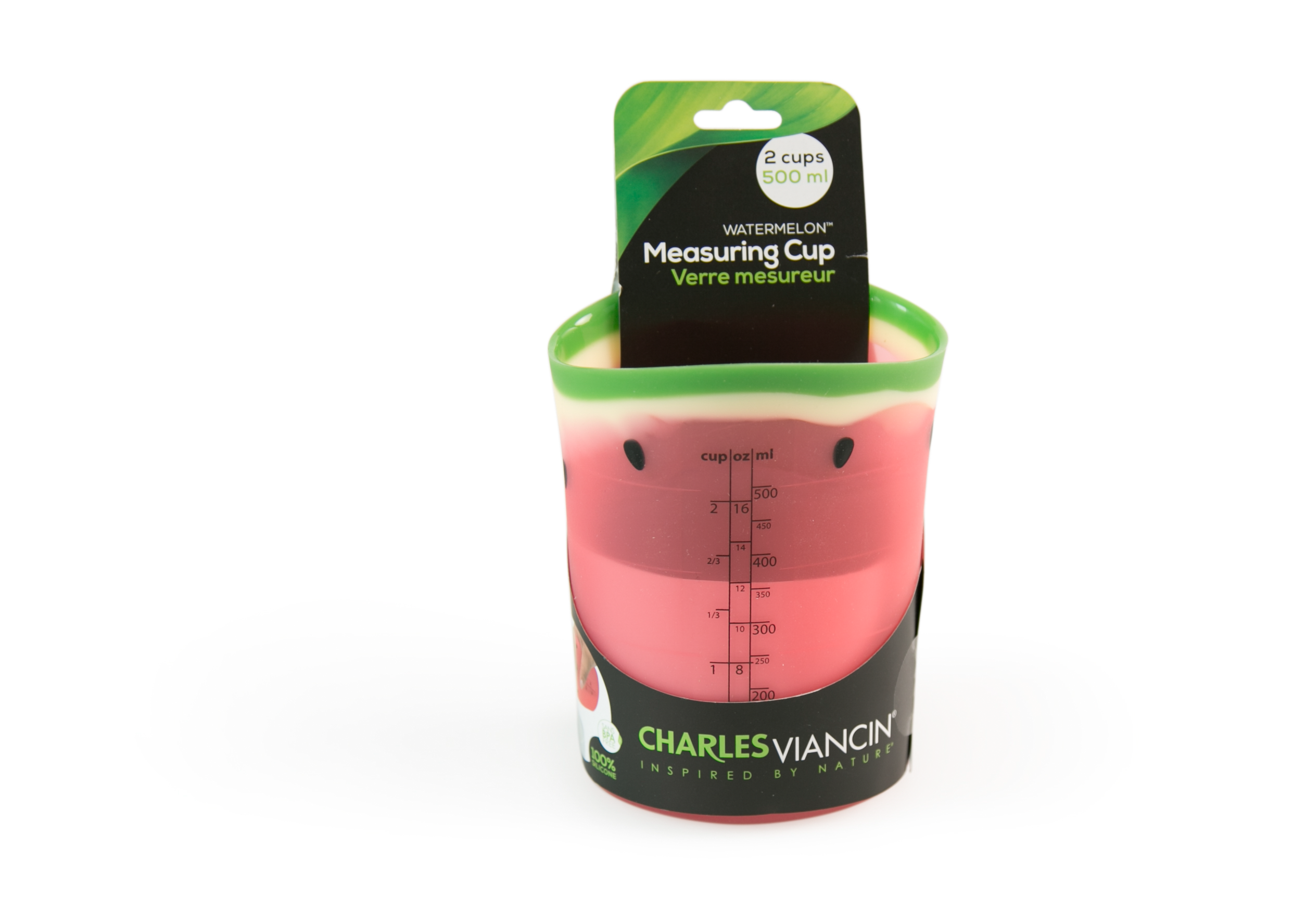 Charles Viancin Watermelon verre doseur silicone M pastèque