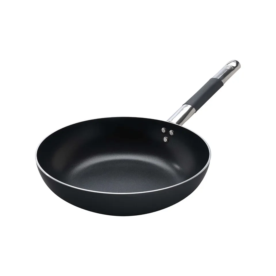 Agnelli Al-Black poêle évasée haute alu induction 3mm