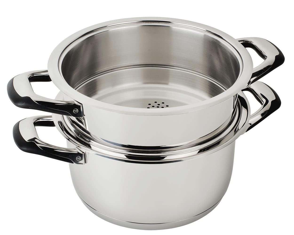 Ecovitam Cuiseur Vapeur Inox 24 cm 6 L Sans PFAS